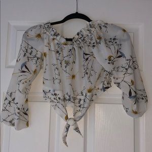 Floral crop top